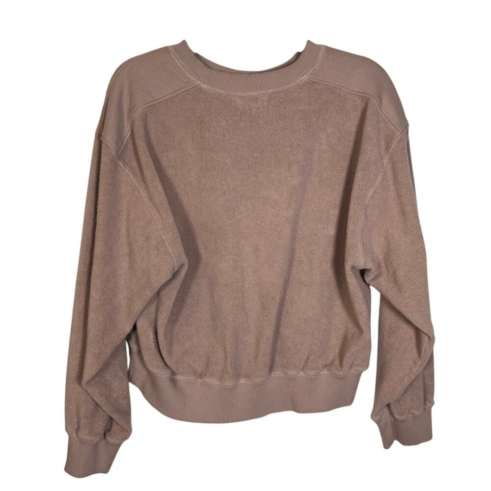 Nation LTD Sweatshirt Women's Medium Pink Terry - Picture 2 of 7